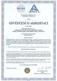 Osvědčení o akreditaci